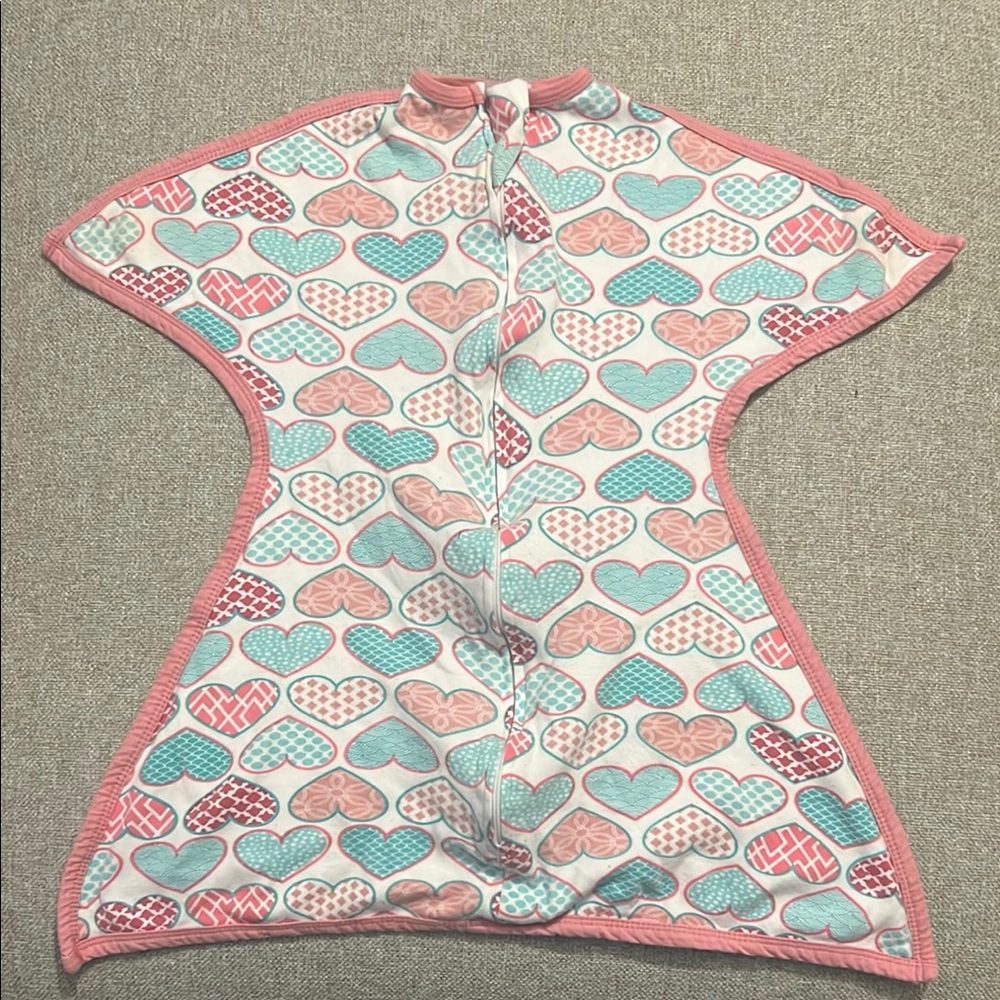 Heart Pattern zipadee-zip sleep sack